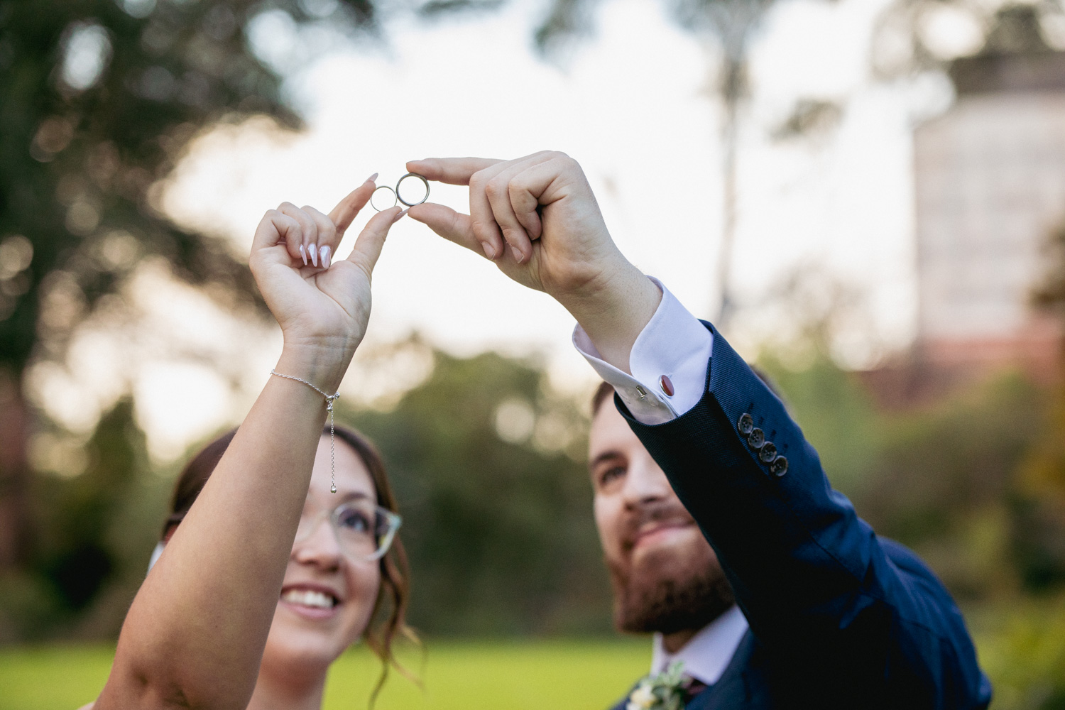 outdoor wedding botanic gardens