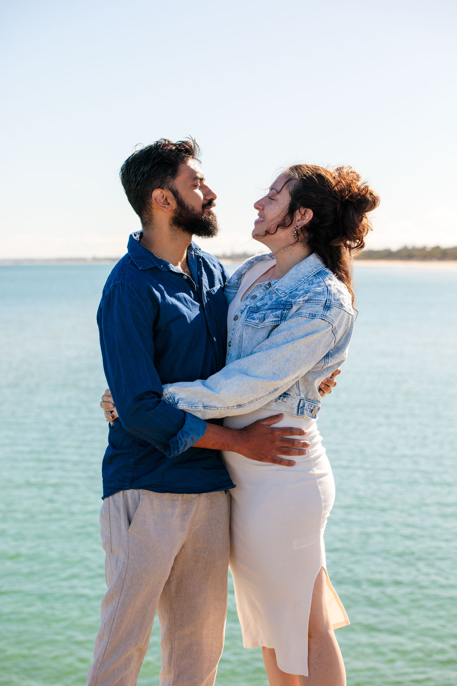 Seaford beach engagement photoshoot
