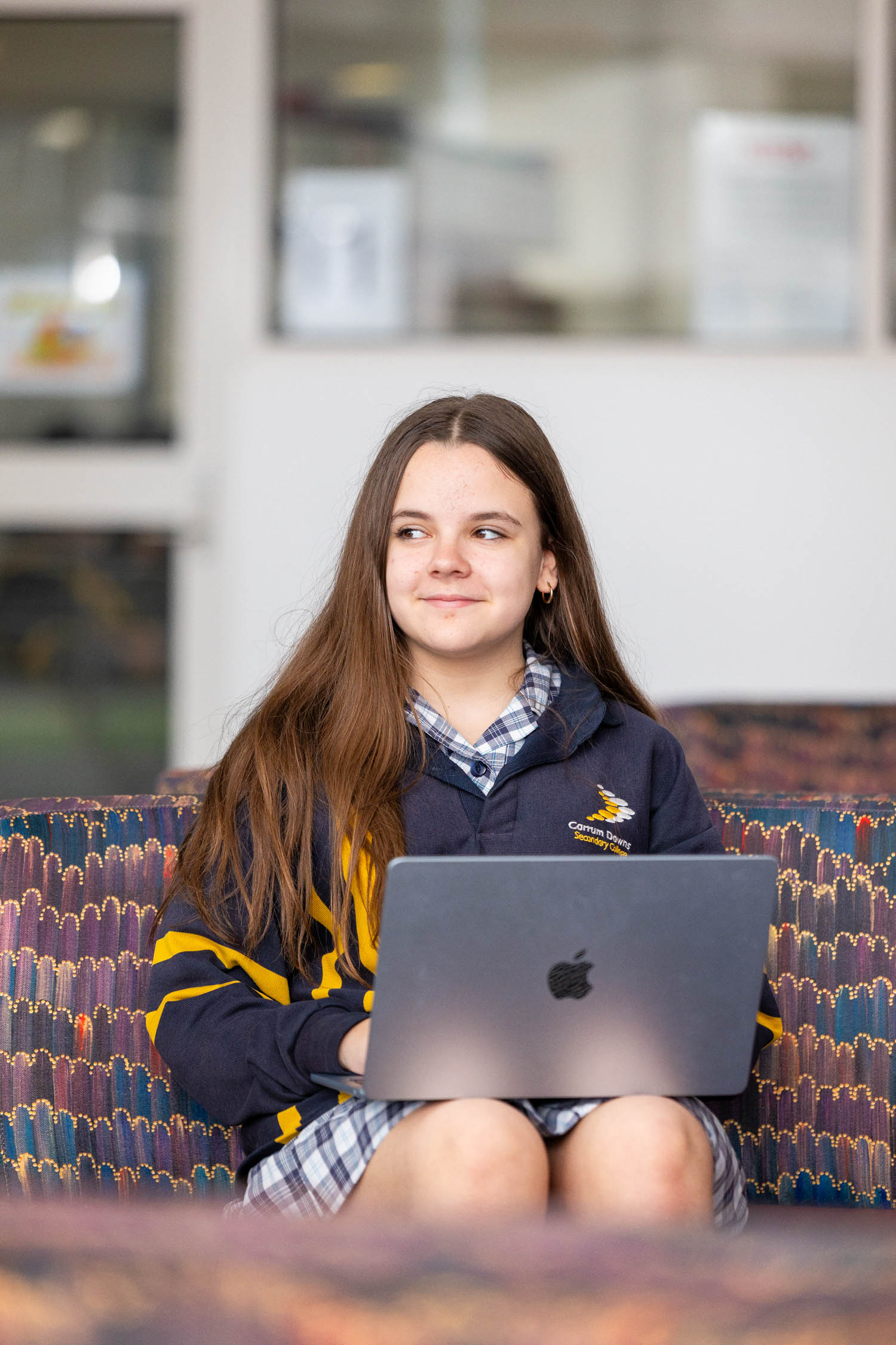 Carrum Downs High School student smiling