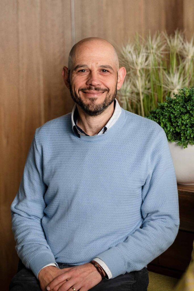Indoor headshot with plants