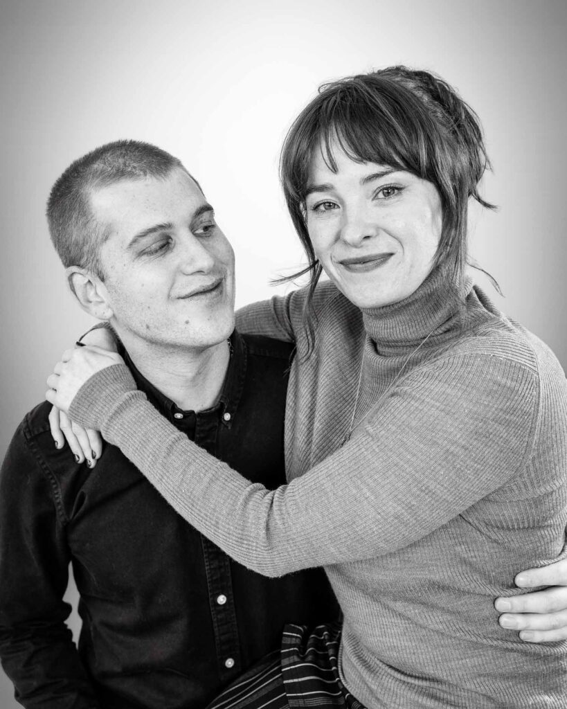 Black and White couple candid